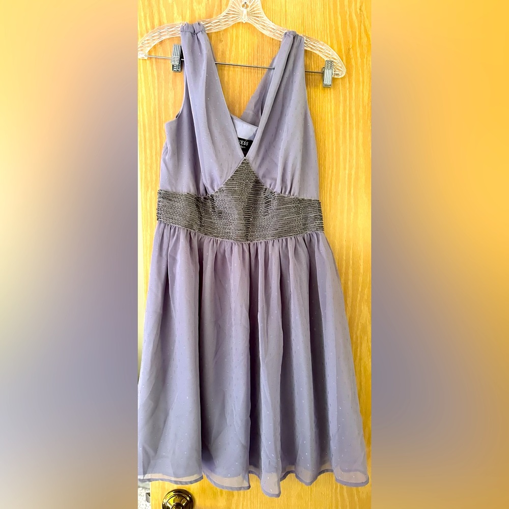 Womens lilac/purple dress beaded size 6